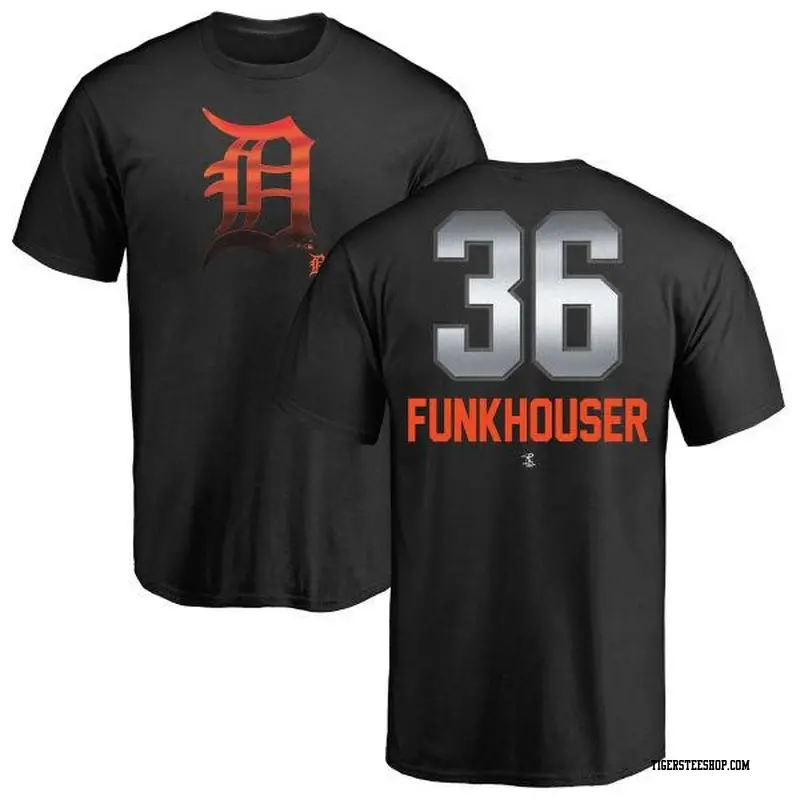 Men's Detroit Tigers ＃36 Kyle Funkhouser Black Branded Midnight Mascot T-Shirt