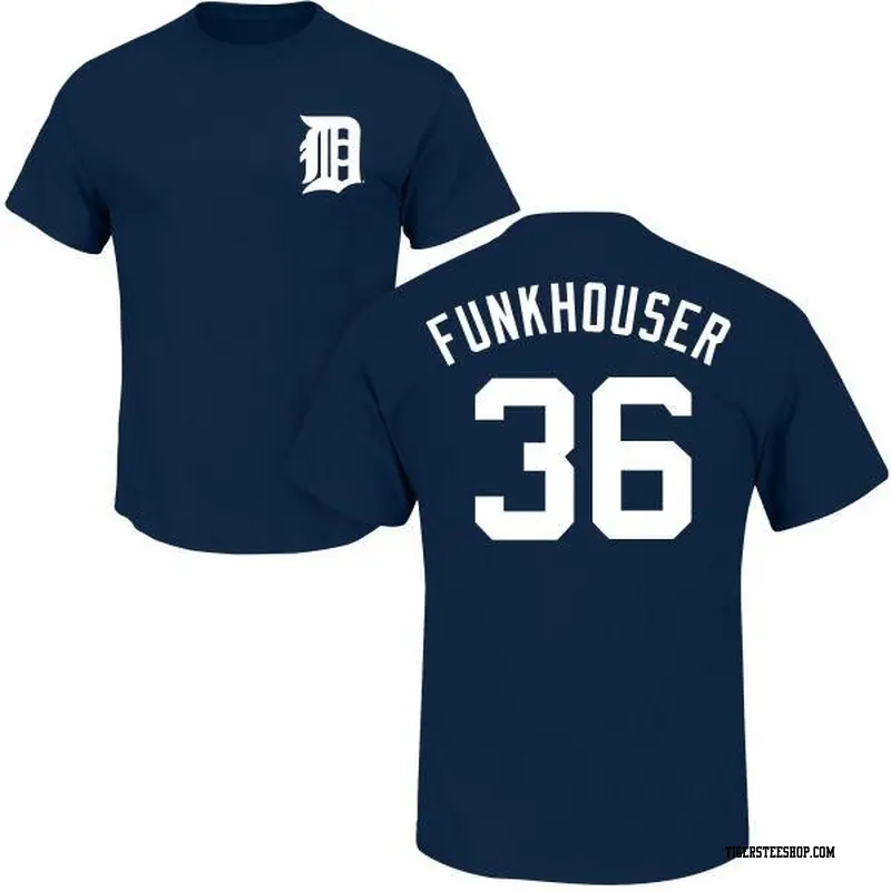Youth Detroit Tigers ＃36 Kyle Funkhouser Navy Roster Name & Number T-Shirt